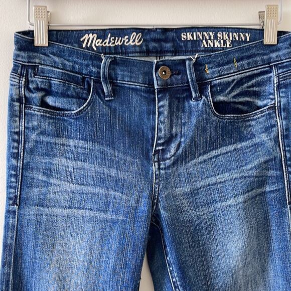 Madewell Skinny Skinny Ankle Zipper Jeans Size 25 - Picture 5 of 8